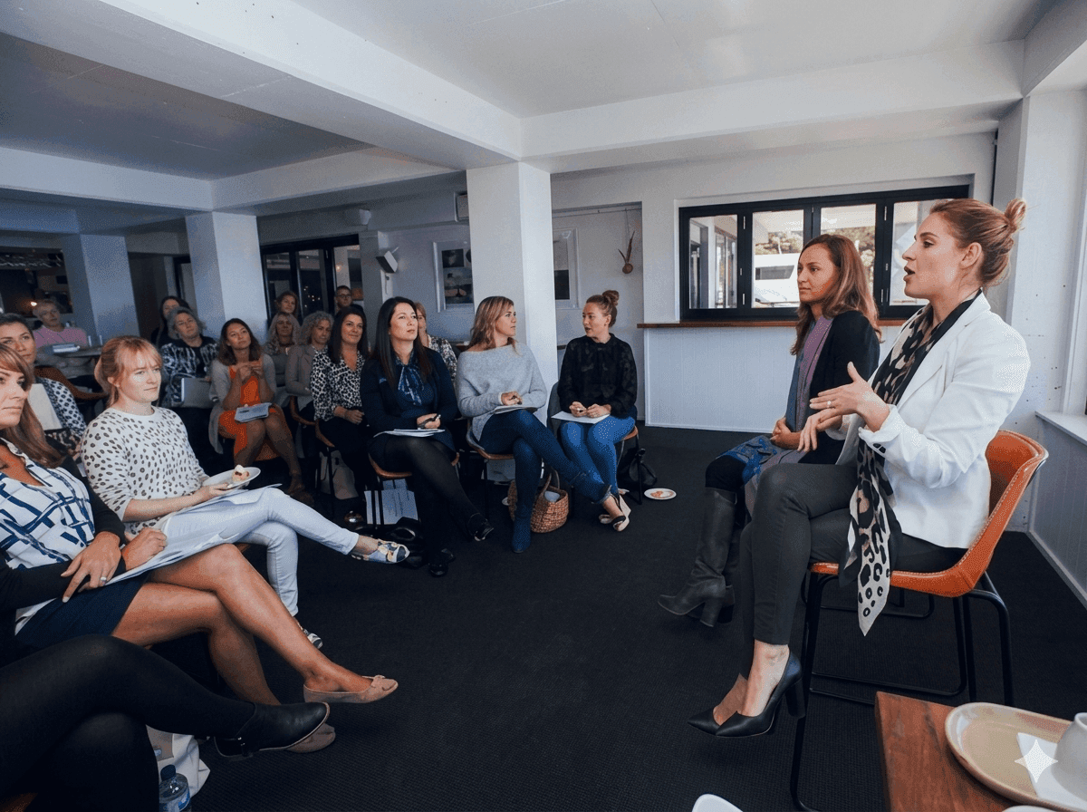 A considered, human moment — representing presence and self-awareness in leadership